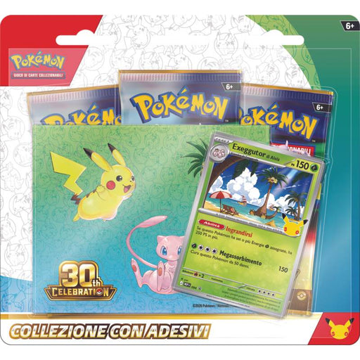 Pokémon 30° Anniversario Collezione con adesivi Exeggutor di Alola – ITA - confezione italiana