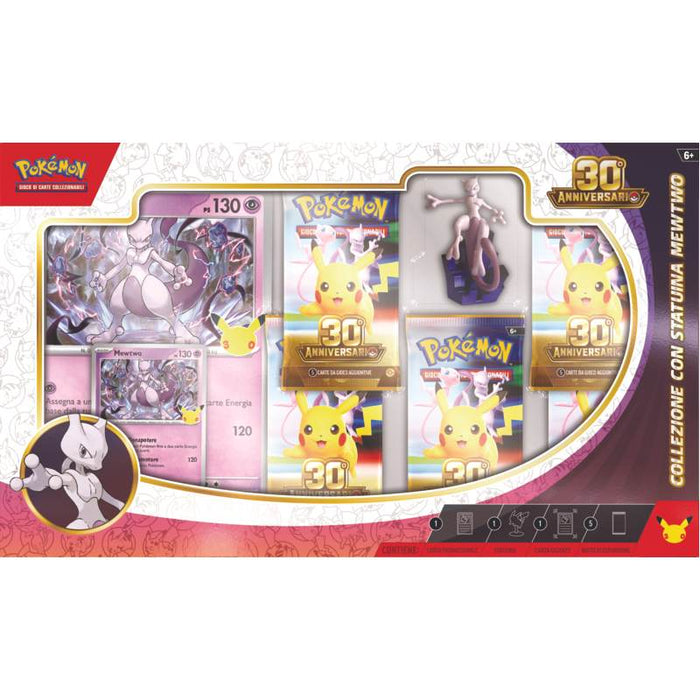 Pokémon 30° Anniversario Collezione con statuina Mewtwo – ITA - confezione italiana