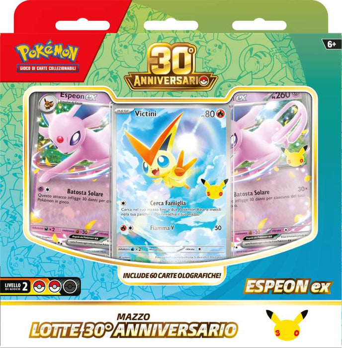 Pokémon 30° Anniversario Mazzo Lotte Espeon-ex – ITA - confezione italiana