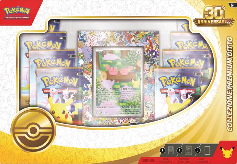 Pokémon 30° Anniversario Collezione Premium Ditto – ITA - confezione italiana