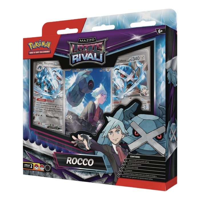 Confezione italiana Pokémon Mazzo Lotte tra Rivali Rocco