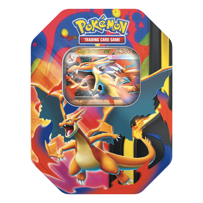 Confezione italiana Pokémon Tin Mega Charizard Y-ex