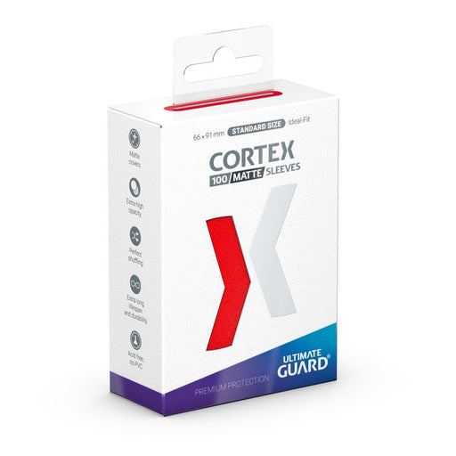 Confezione Ultimate Guard Cortex Matte rosso, 100 bustine Standard